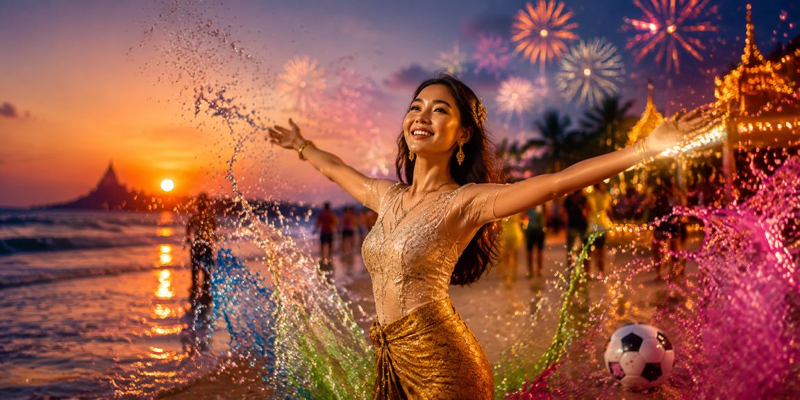 ငပလီကမ်းခြေဆိပ်ကမ်းတွင် ဘောလုံးလောင်းကစားသူများ
